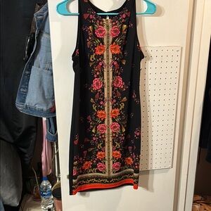 Floral Black Dress